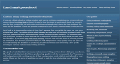 Desktop Screenshot of landmarkpreschool.com