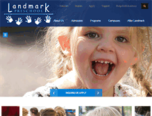 Tablet Screenshot of landmarkpreschool.org